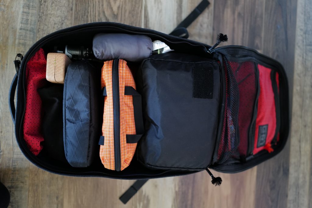 Fully loaded 21L backpack